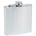 6 Oz. Stainless Steel Flask w/ Screw Down Cap